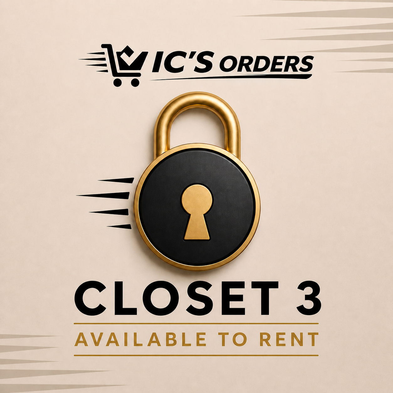 🔒Closet 3 - Available to rent